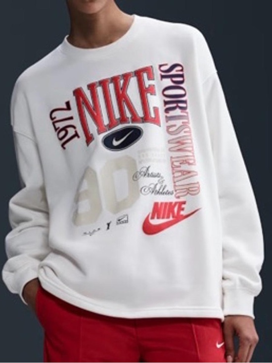 Nike Tops - Nike Sportswear Women's Oversized Crew-Neck French Terry Sweatshirt